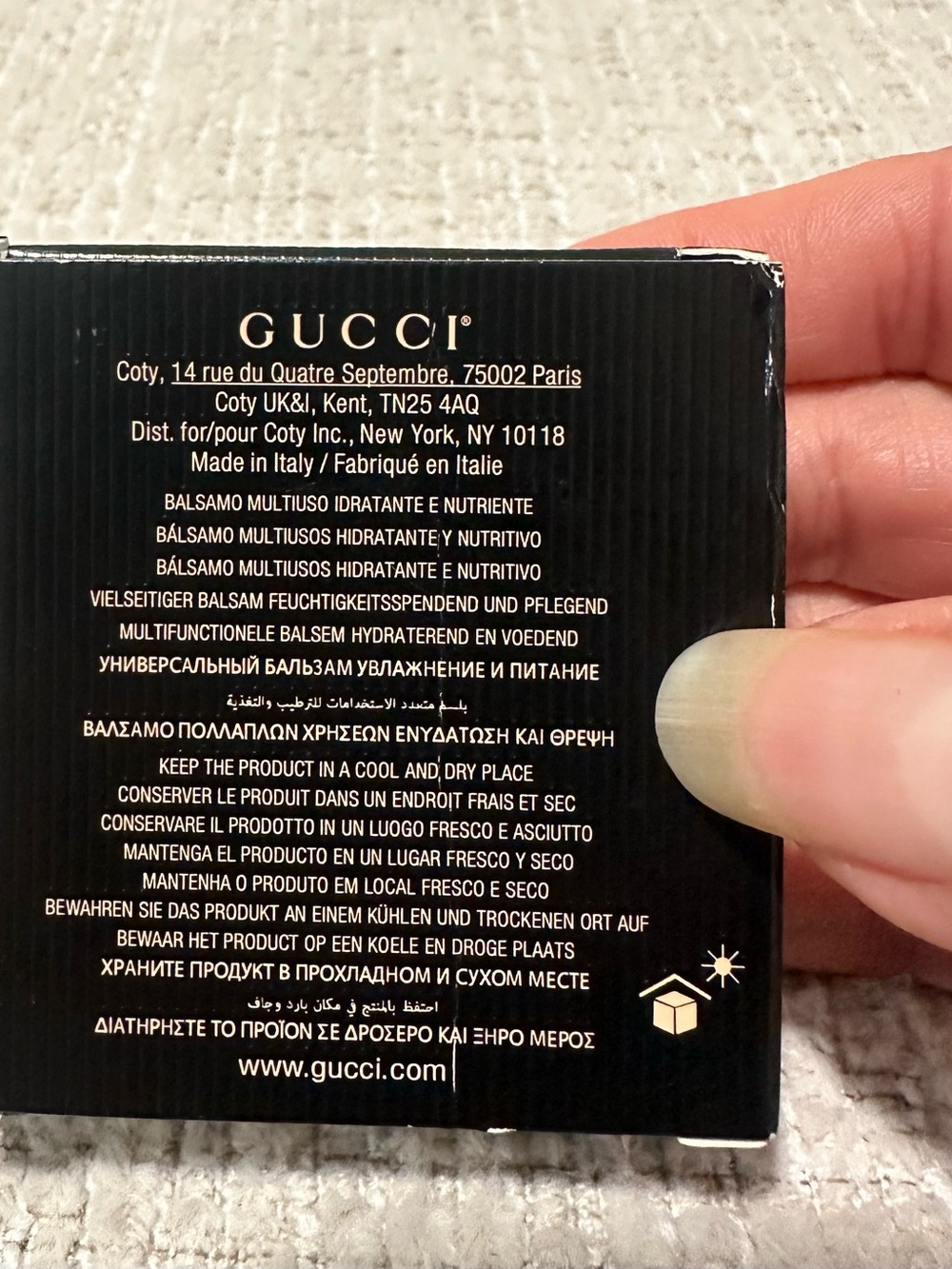 Gucci Teal and Gold Decorative Compact Balm and Case - Picture 5 of 6